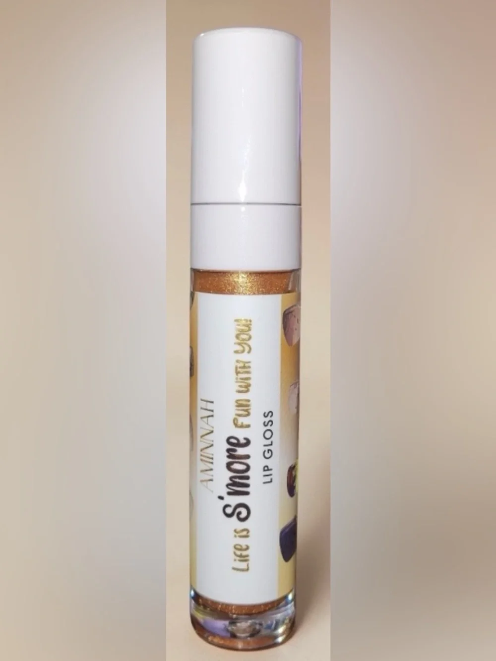 Aminnah Lip Gloss Life’s S’more Fun With You Full Size NEW